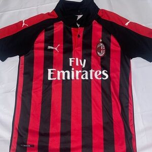 Puma Red and Black Striped Shirt